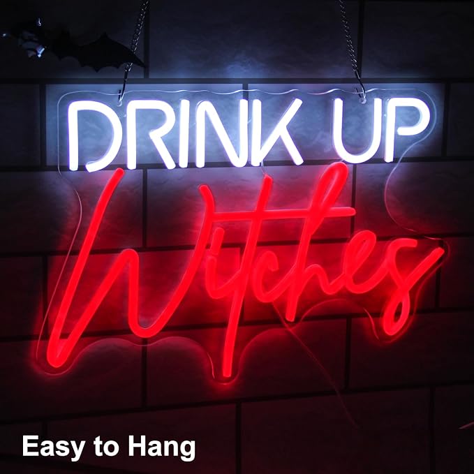 Drink Up Witches Neon Sign Halloween Neon Lights - Image 2