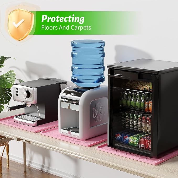 Silicone Mini Fridge Mat 19.7"x19.7" – Non-Slip, Waterproof Drip Tray - Image 4