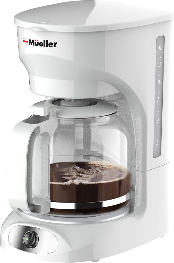 MUELLER HOME 12-Cup White Coffee Maker by MUELLERHOME