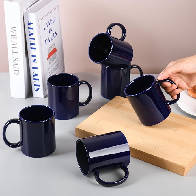 BYCNZB 12oz coffee mug set of 6 Coffee Mugs - Image 8