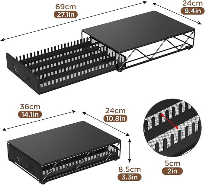 HFHOME Coffee Pod Holder Drawer Compatible - Image 3