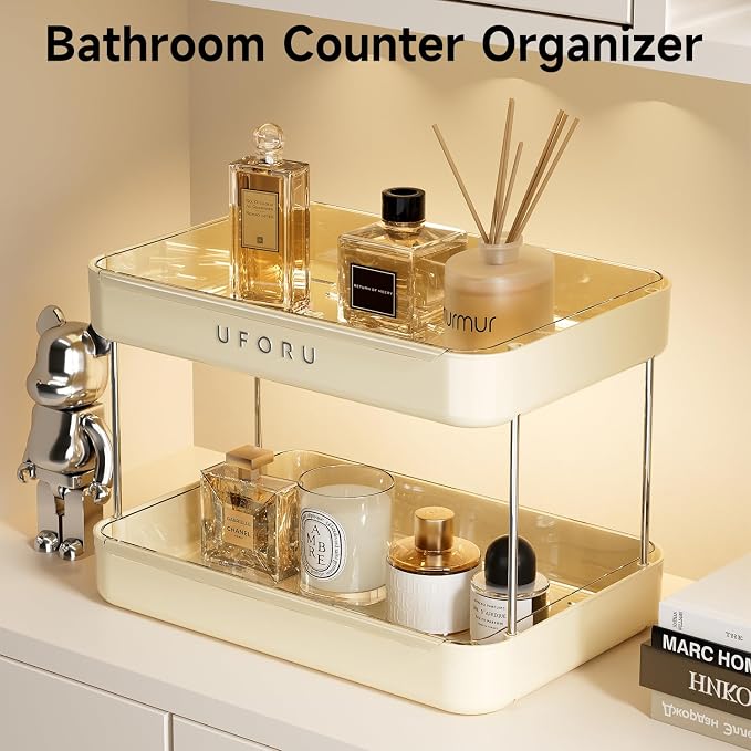 UFORU Countertop Coffee Station Organizer, 2 Tier Wine Glass Holder, Mug Shelf - Image 7