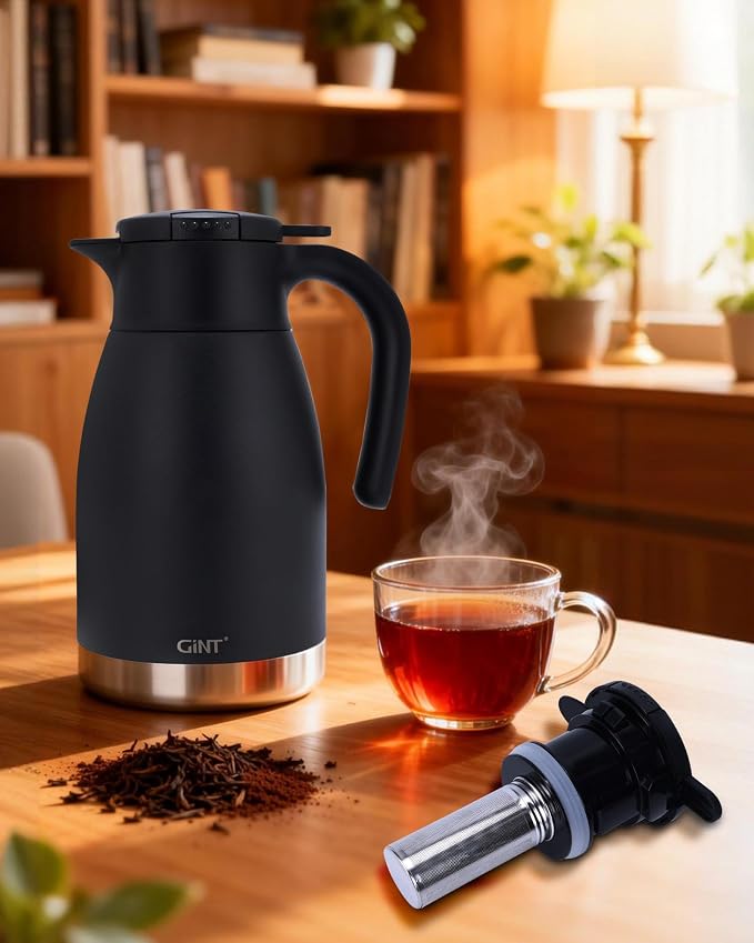 GiNT Stainless Steel Thermal Coffee Carafe Lid - Image 11