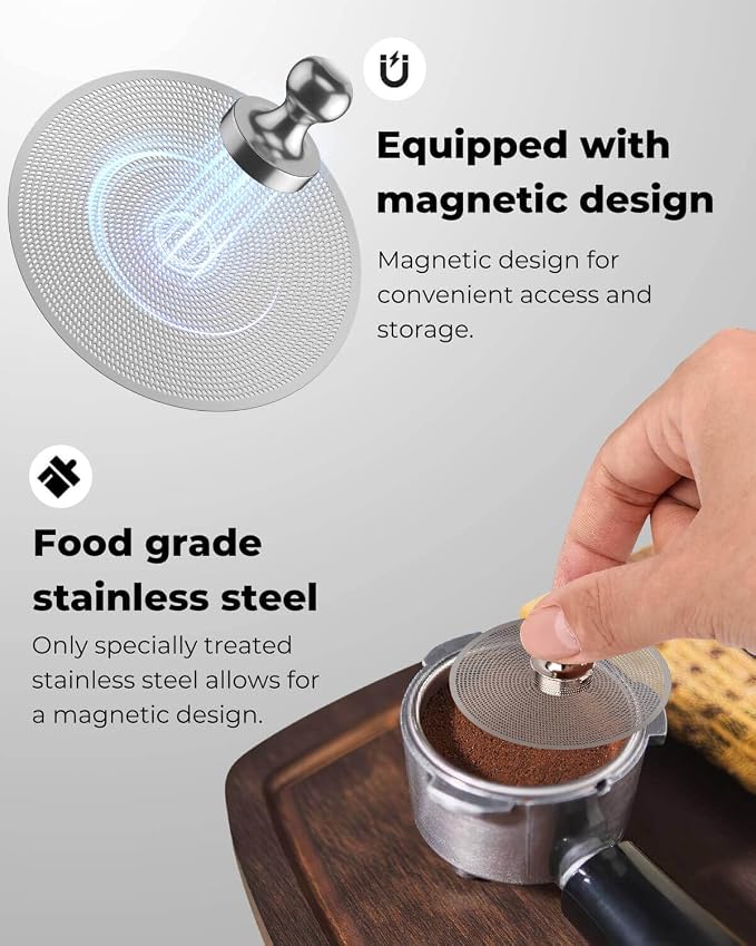 54mm Magnetic Dosing Funnel and Puck Screen Set - Image 7