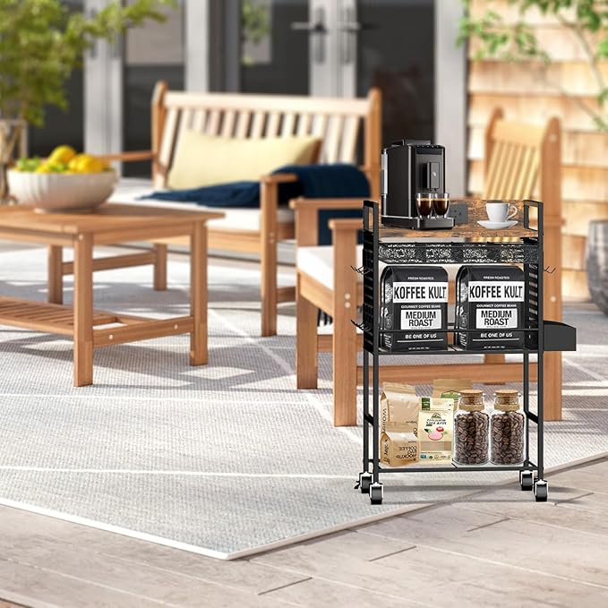 Compact Coffee Bar Cabinet - Image 2