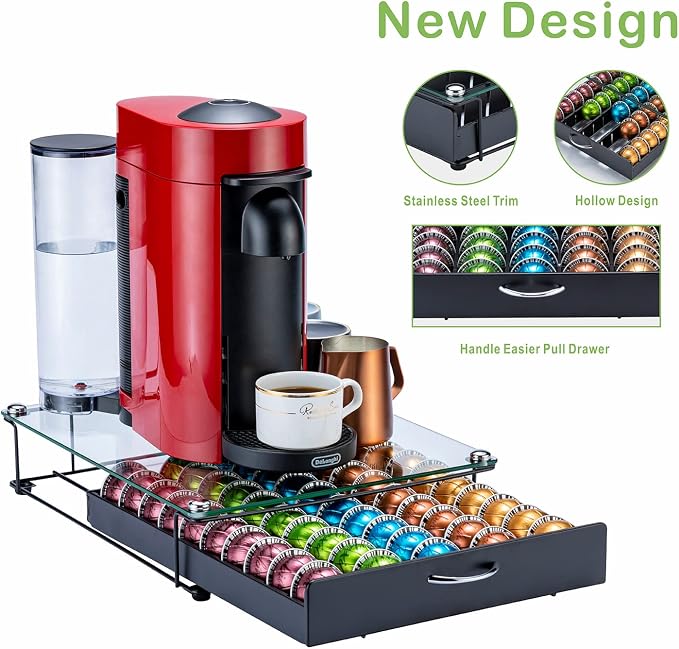 FlagShip for Vertuo Pod Holder Coffee Pod Organizer for Nespresso Pod Storage - Image 4