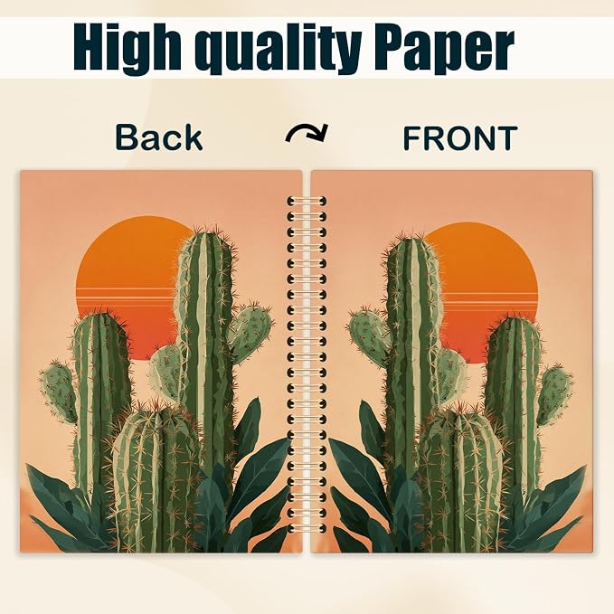 kunlisa Boho Western Spiral Notebook Journal 5.5x8.3, Western Office Supplies - Image 6