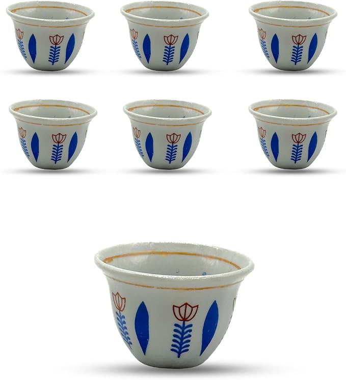 Generic Premium Porcelain Arabic Turkish Greek Coffee Cup Set 1.5 oz - by Unknown