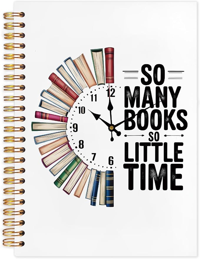 kunlisa Book Reader Gifts Spiral Notebook Journal 5.5x8.3, Reading Gifts by Kunlisa