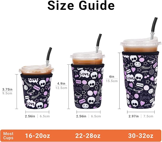 Iced Coffee Sleeve Reusable Small 16-20oz - Image 2