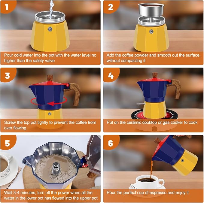 9 Cup Aluminum Espresso Stovetop Moka Pot Express Coffee Maker Percolator - Image 8