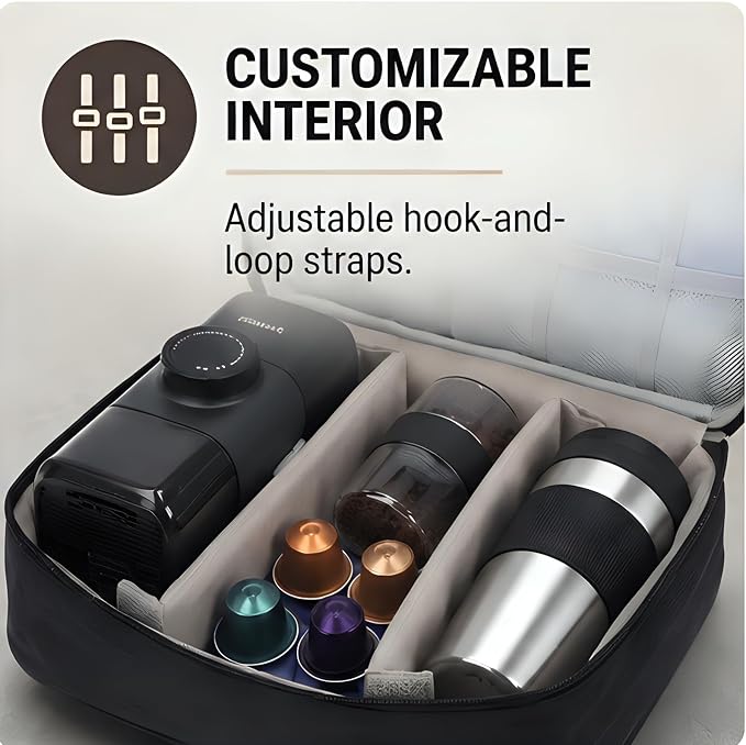 Espresso Machine Carry Bag, Travel Coffee Maker Organizer Bag - Image 7