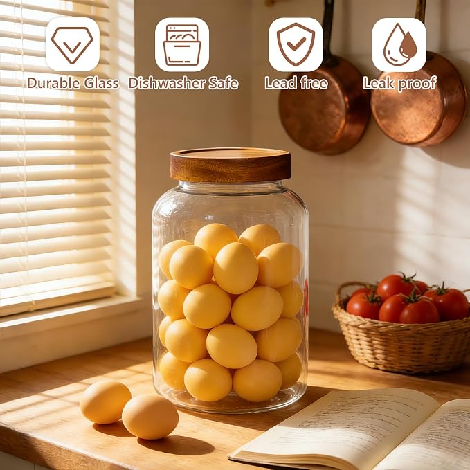 KEYWING 1 Gallon Large Glass Jars - Image 4