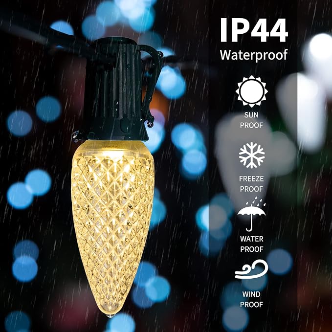 Brightown C9 Christmas String Lights, Commercia Led Outdoor Christmas Lights - Image 5