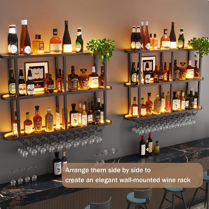 Metal Wall Mount Wine Rack - Image 6