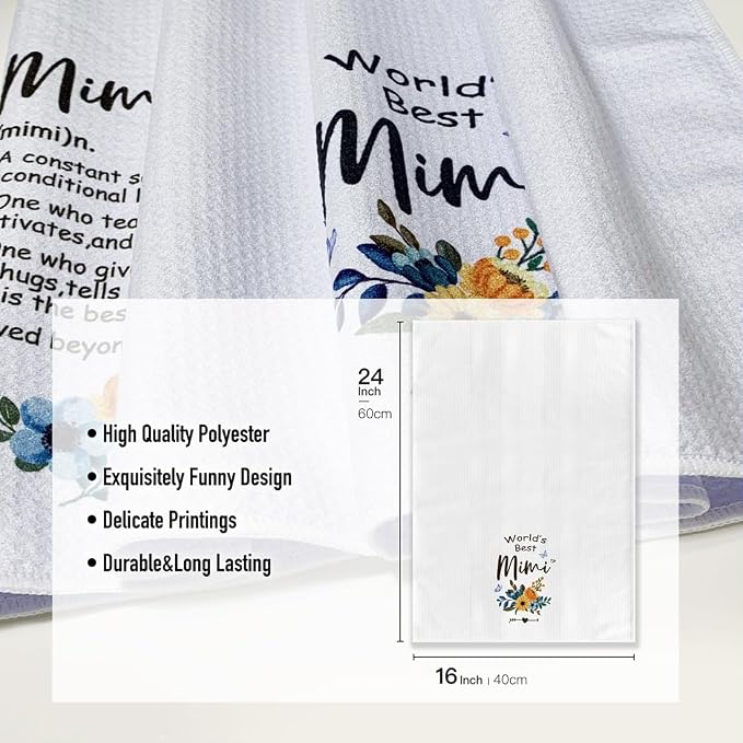 Kitchen Towels for Mimi-Funny Joked Hand Dish Kitchen DéCor, Hilarious - Image 4