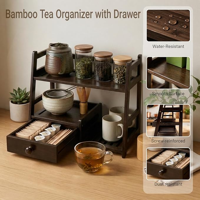 Tea Matcha Coffee Bamboo Station - Image 4