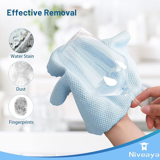 Niveaya Nano Streak Free Miracle Cleaning Cloths - Image 5