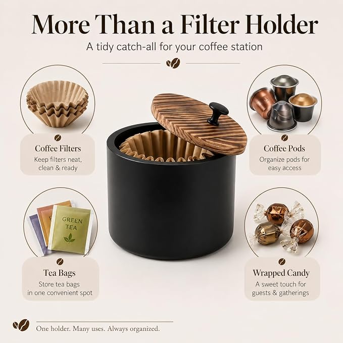 Sokfone Wooden Coffee Filter Holder - Image 4