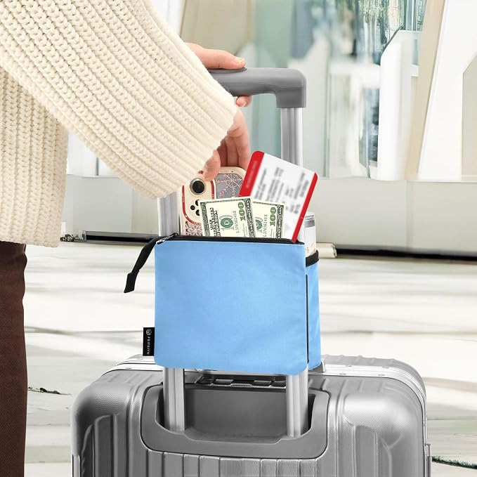 DOMIKING Lake Blue Travel Luggage Cup Holder - Image 4