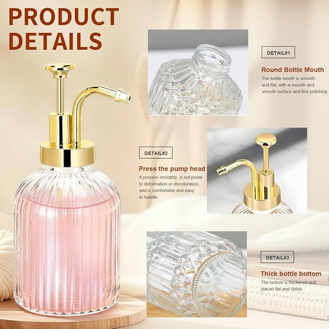 300ml/10 oz Clear Glass Coffee Syrup Dispenser - Image 3