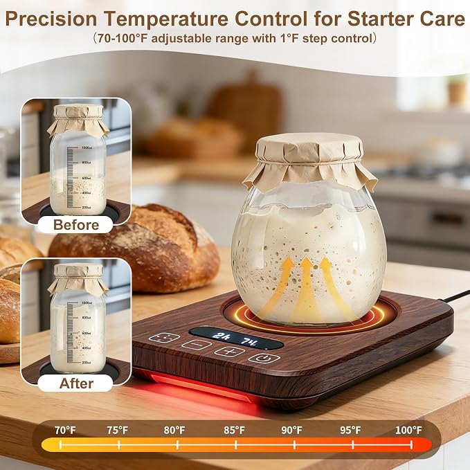 Sourdough Starter Warmer, 18W Low-Temp Warming Pad - Image 3