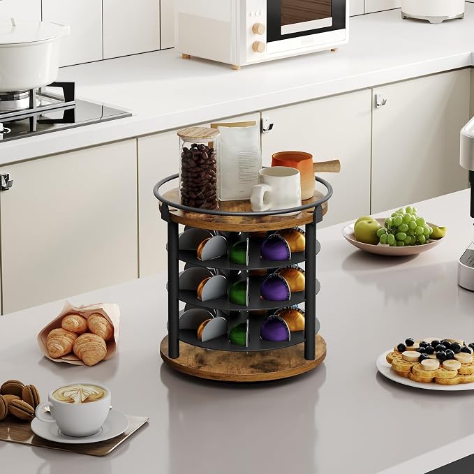 YATINEY Coffee Pod Holder for K Cup, 4 Tier Holder for Vertuo, Coffee Pod - Image 8