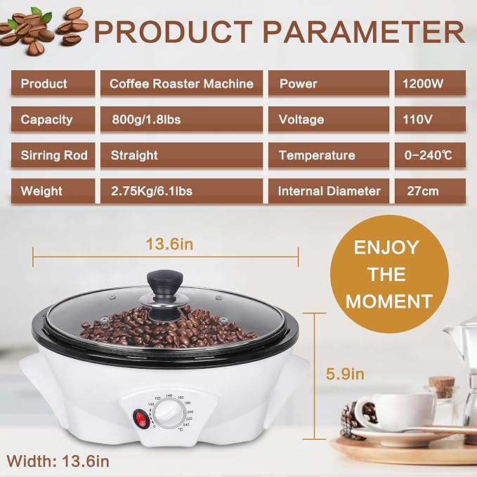 JIAWANSHUN Electric Coffee Bean Roaster - Image 6