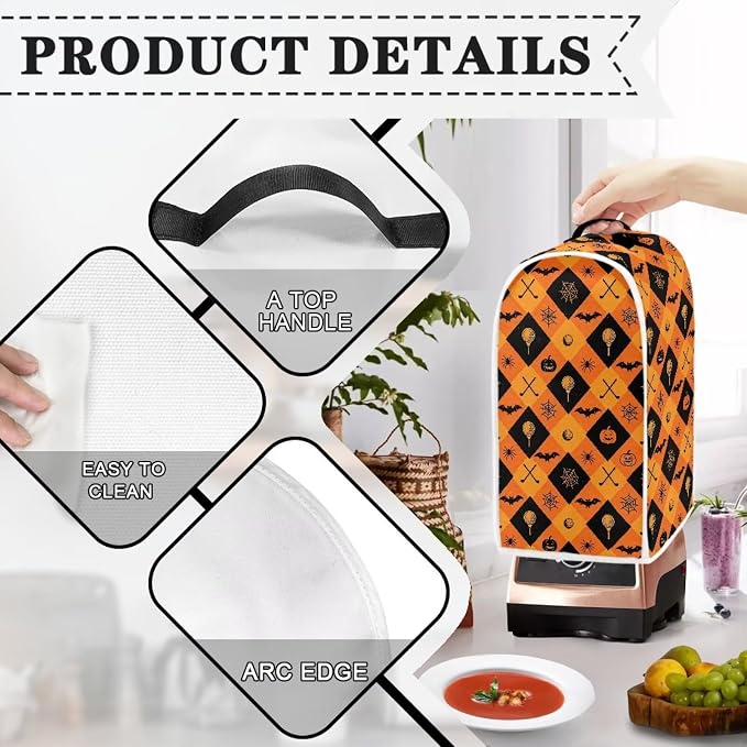 Golf Pumpkins Blender Dust Cover, Anti Fingerprint Polyester Stand Mixer or - Image 4