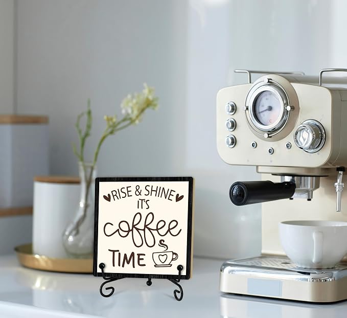 Coffee Desk Decor Sign, Coffee Time Sign - Image 6