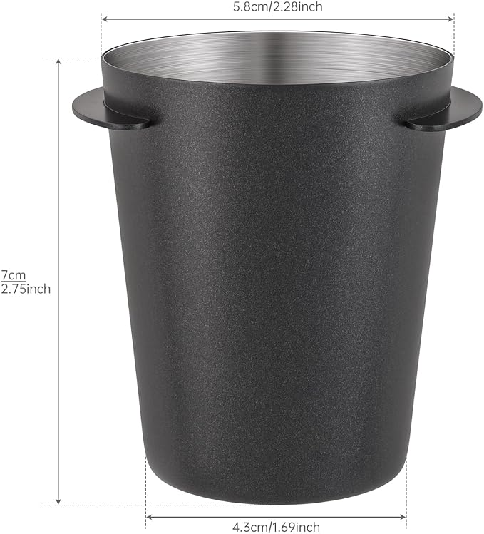 Coffee Dosing Cup 58mm, Stainless Steel Espresso coffee Dosing Cup, Coffee - Image 6