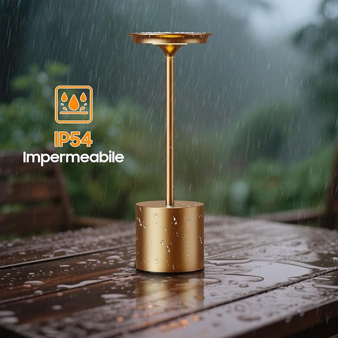 Rechargeable Cordless Table Lamp, 6000mAh Battery Operated Desk Lamp, IP54 - Image 4