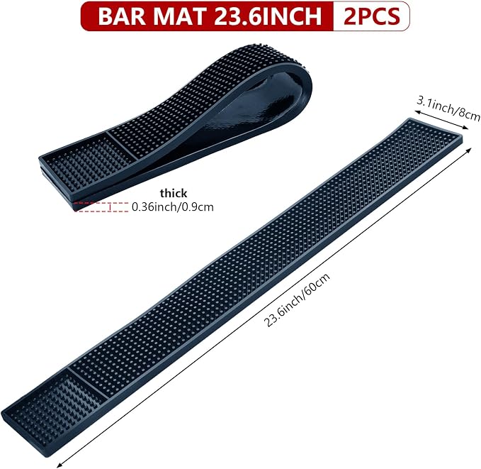 2Pcs Spill Bar Mats | Drying, Durable and Stylish Spill Mats - Image 2