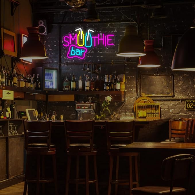 Looklight Smoothie Bar Neon Sign, Drink Words Neon Signs - Image 6