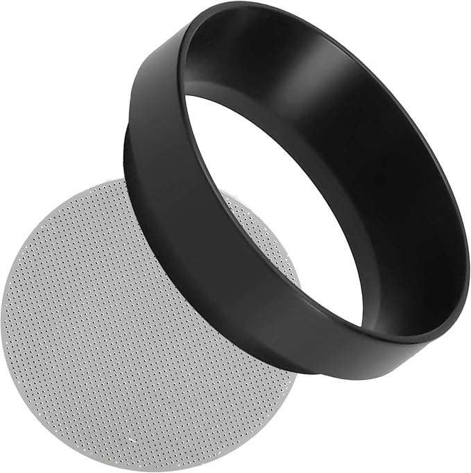Espresso Dosing Funnel and Puck Screen Set, Coffee Dosing Ring Aluminum by welcome