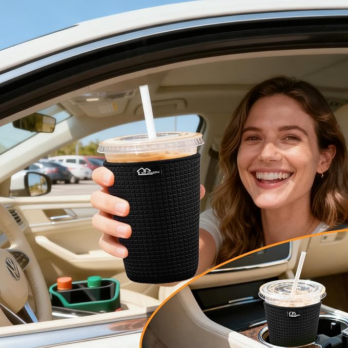 Reusable Iced Coffee Cup Sleeve - Image 5