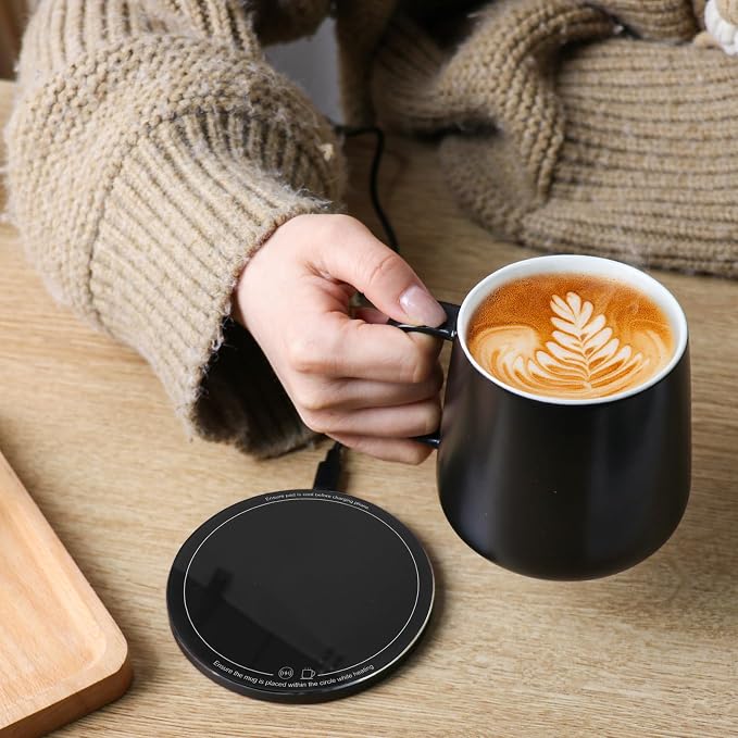 APEKX Warm Cup Coffee Mug Warmer Set - Image 4