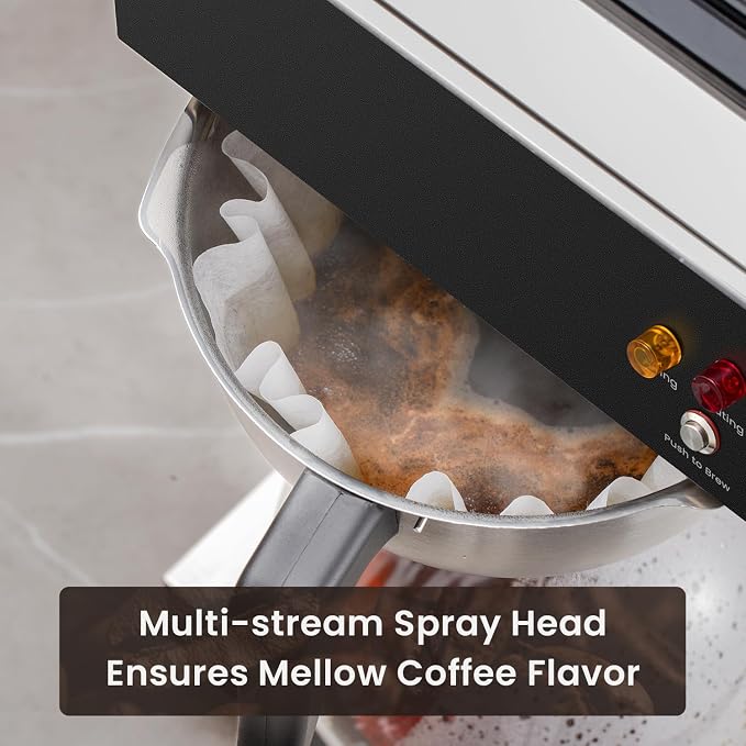 SYBO 12-Cup Commercial Coffee Maker, Pour Over Drip Coffee Maker Brewer - Image 4