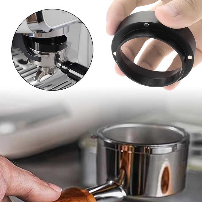 51mm Espresso Dosing Funnel and Stainless Steel Puck Screen, Magnetic Espresso - Image 3