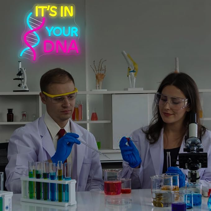 DNA Double Helix Neon Sign for Wall Decor Dimmable It's In Your DNA LED Neon - Image 6