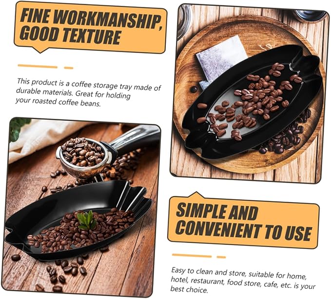 SHOWERORO 2pcs Coffee Bean Display Tray Reusable Bean Sample Plate - Image 6