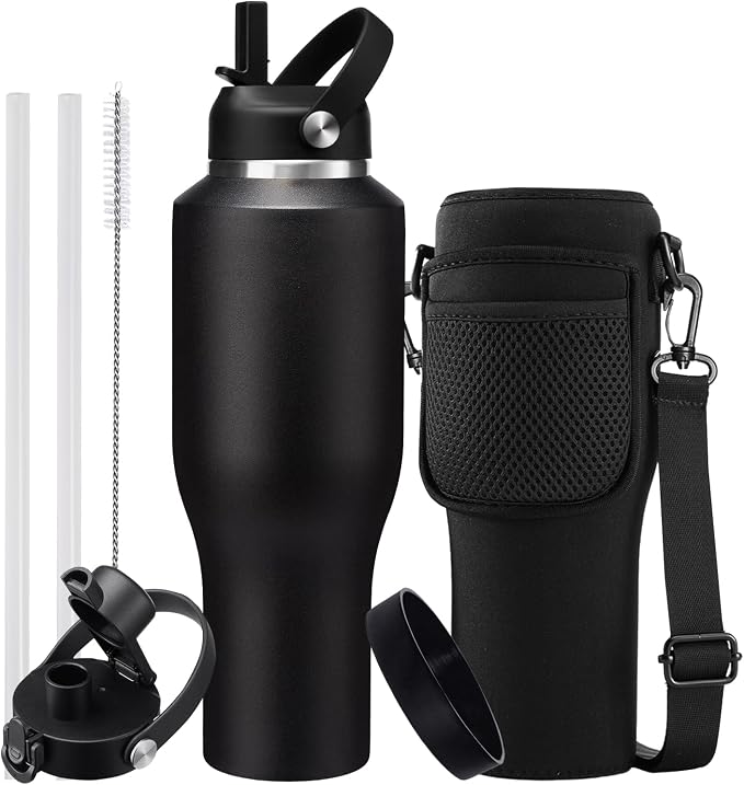 40 OZ Stainless-steel Insulated Water Bottles by DIGJUPER