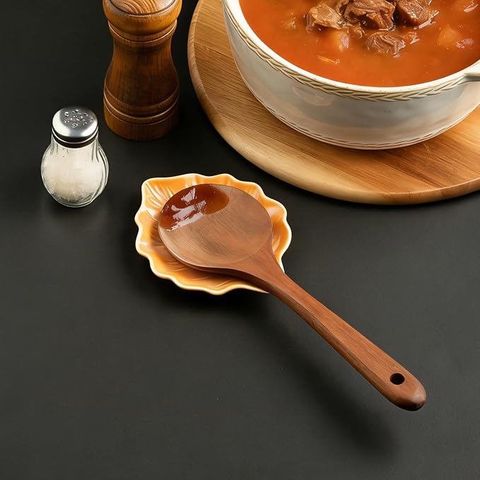 Ceramic Leaf Spoon Rest, Spoon Holder - Image 9