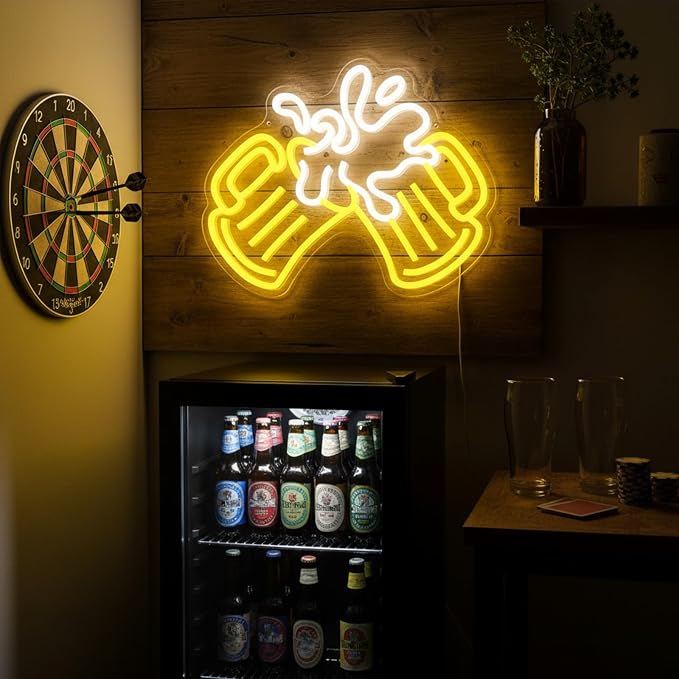 Beer Neon Sign for Wall Decor, Neon Bar Sign, LED Beer Light Up Sign for Man - Image 7