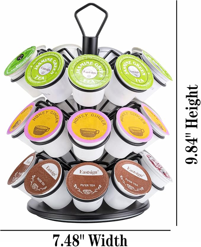 K-Cup Storage Coffee Capsules Pod Holder Carousel Capsule Display Storage - Image 2
