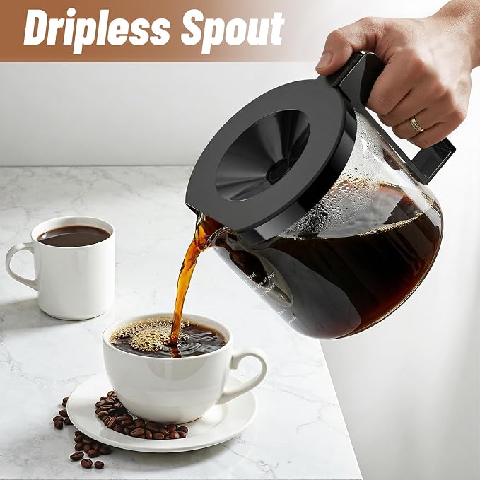 10-Cup Coffee Pot for Technivorm 89830 1.25L Coffee Maker, Glass Carafe - Image 5
