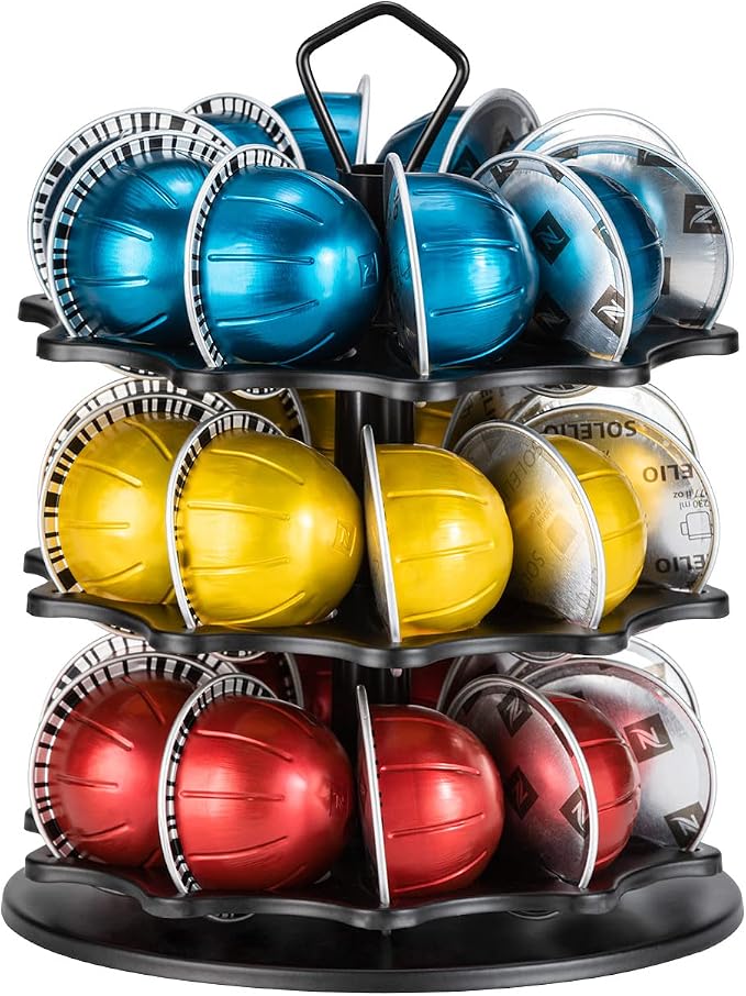 FlagShip Coffee Pod Holder Carousel 3 Tier by FlagShip