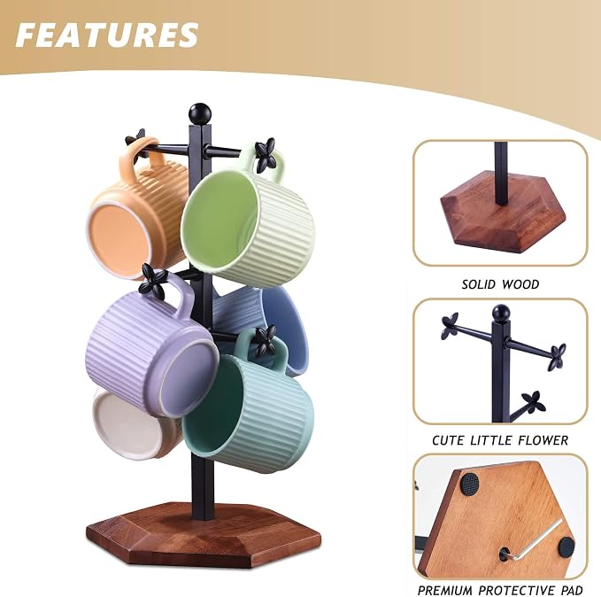 Coffee Mug Holder, Mug Tree for Counter, Cup Holder - Image 6