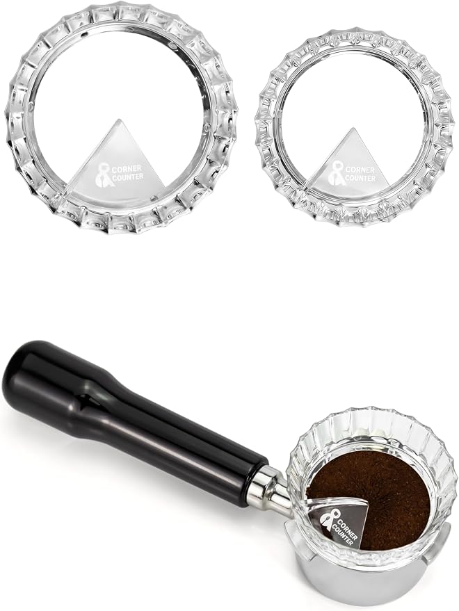 Espresso Dosing Distribution Funnel Ring 2-in-1 by Unknown