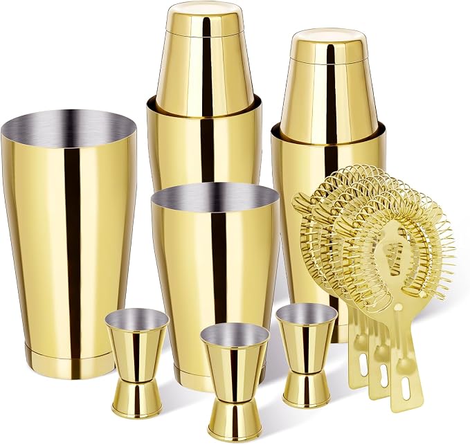 Mwellewm Boston Shaker Cocktail Set Bartender Kit by Mwellewm